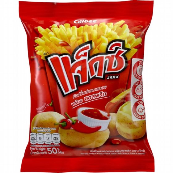 ����� ��� � ���� ���� ���� ����� ���� �� ���� ���� (Calbee Jaxx Potato French Fries Snack with Chili Sauce) � 50 ���