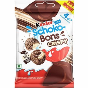 קינדר שוקו-בונס קריספי (Kinder Schoko-Bons Crispy) – מארז 4 יחידות (23.2 גרם) קינדר שוקו-בונס קריספי (Kinder Schoko-Bons Crispy) – מארז 4 יחידות (23.2 גרם)