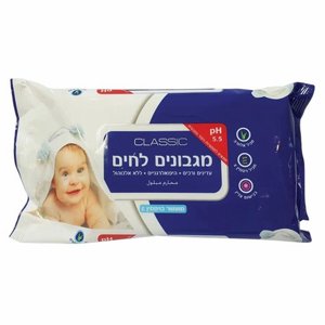 מגבונים לחים Classic – מארז עדין מועשר בויטמין E ואלוורה.72יחידות מגבונים לחים Classic – מארז עדין מועשר בויטמין E ואלוורה.72יחידות