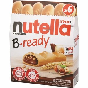 נוטלה בי-רדי (Nutella B-ready) – מארז 6 יחידות (132 גרם) נוטלה בי-רדי (Nutella B-ready) – מארז 6 יחידות (132 גרם)