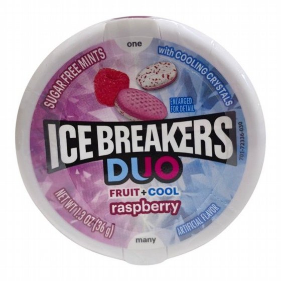���� ������� ���� ��� (Ice Breakers Duo Raspberry)36��� ��� ����