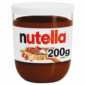 ממרח נוטלה (Nutella) – צנצנת זכוכית 200 גרם ממרח נוטלה (Nutella) – צנצנת זכוכית 200 גרם