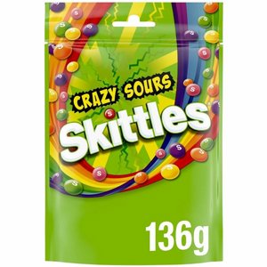 סקיטלס קרייזי סאוור (Skittles Crazy Sours) – אריזת 136 גרם ייבוא מקביל סקיטלס קרייזי סאוור (Skittles Crazy Sours) – אריזת 136 גרם ייבוא מקביל