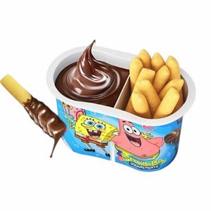 ספונג'בוב דיפ אנד גו (SpongeBob SquarePants Dip & Go) – ממרח שוקולד ומקלות פריכים 32גרם ספונג'בוב דיפ אנד גו (SpongeBob SquarePants Dip & Go) – ממרח שוקולד ומקלות פריכים 32גרם
