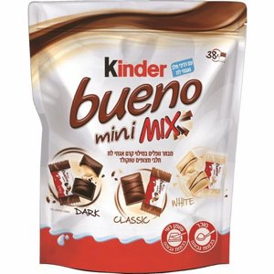 שקית קינדר בואנו מיני מיקס (Kinder Bueno Mini Mix) – מארז משפחתי ענק 205 גרם שקית קינדר בואנו מיני מיקס (Kinder Bueno Mini Mix) – מארז משפחתי ענק 205 גרם