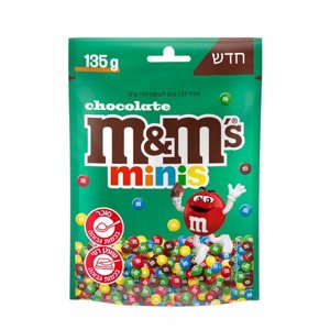 אם אנד אם M&M's מיניס (M&M's Minis) – שקית 135 גרם אם אנד אם M&M's מיניס (M&M's Minis) – שקית 135 גרם