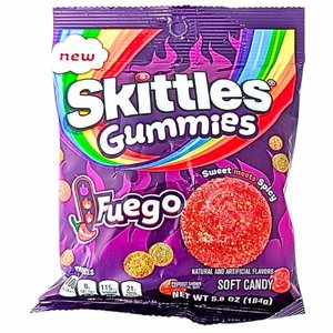 סקיטלס גומי פואגו (Skittles Gummies Fuego) – שילוב של מתוק וחריף 164 גרם סקיטלס גומי פואגו (Skittles Gummies Fuego) – שילוב של מתוק וחריף 164 גרם
