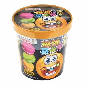 מקרונים בטעם קרם וניל עם סוכריות קופצות (Gangfu Popping Macarons Cream Flavor)80 גרם מקרונים בטעם קרם וניל עם סוכריות קופצות (Gangfu Popping Macarons Cream Flavor)80 גרם