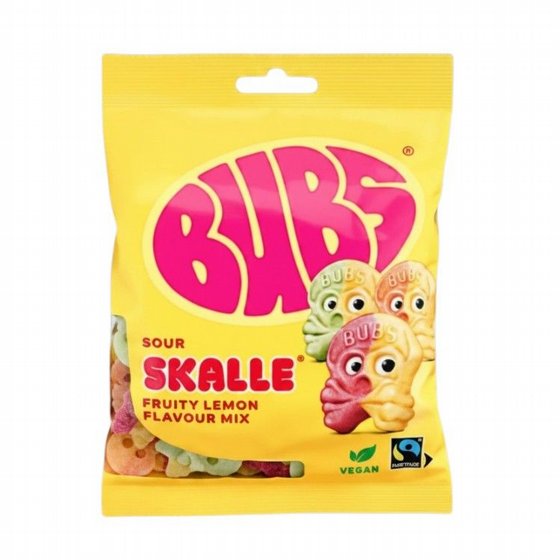 ���� ����� 90 ��� ������� ����� ���� ���� �������� ������ � ���� ����� ������ (BUBS Sour Skalle Fruity Lemon Mix)