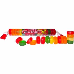 הריבו מגה-רולטה (Haribo Mega-Roulette) 45 גרם הריבו מגה-רולטה (Haribo Mega-Roulette) 45 גרם