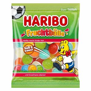 סוכריות גומי הריבו כדורי פירות – מתוק-חמוץ (Haribo Fruchtbälle Süß & Sauer) 160 גרם סוכריות גומי הריבו כדורי פירות – מתוק-חמוץ (Haribo Fruchtbälle Süß & Sauer) 160 גרם