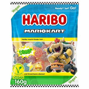 סוכריות גומי הריבו מריו קארט חמוץ – טבעוני (Haribo Mario Kart Sauer Vegan) – 160 גרם סוכריות גומי הריבו מריו קארט חמוץ – טבעוני (Haribo Mario Kart Sauer Vegan) – 160 גרם