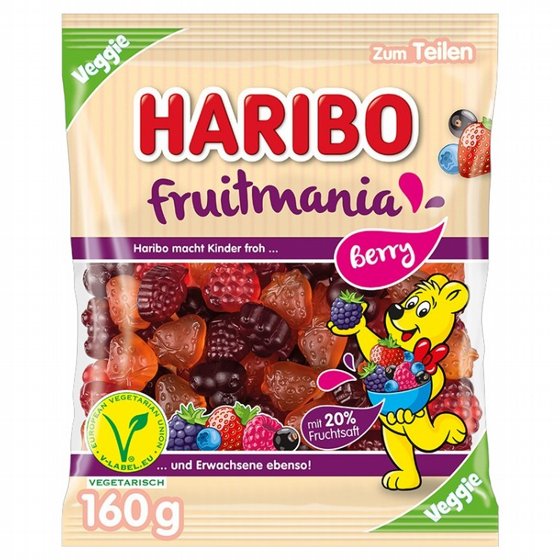 ������� ���� ����� �������� ����� ��� � ������ (Haribo Fruitmania Berry Veggie) � 160 ���
